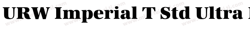 URW Imperial T Std Ultra Bold Wide字体转换